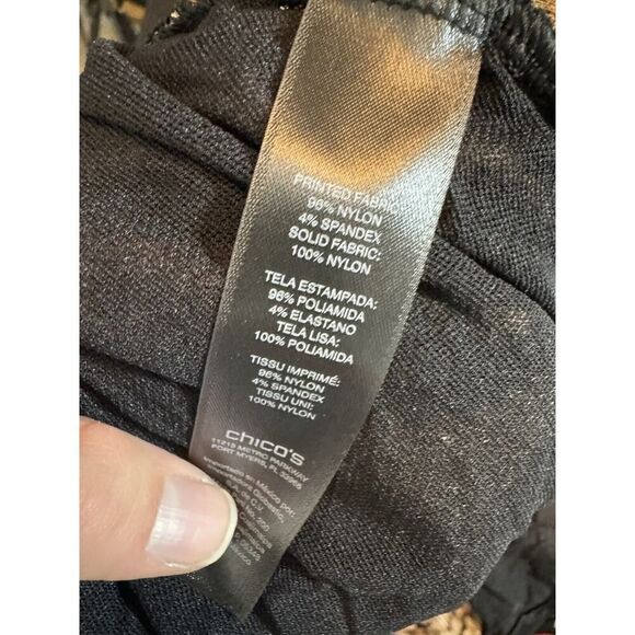 CHICO Women Sheer Stretch Nylon Mesh Long Cardigan Animal Print 1 Baddie Mcbling - Picture 3 of 7